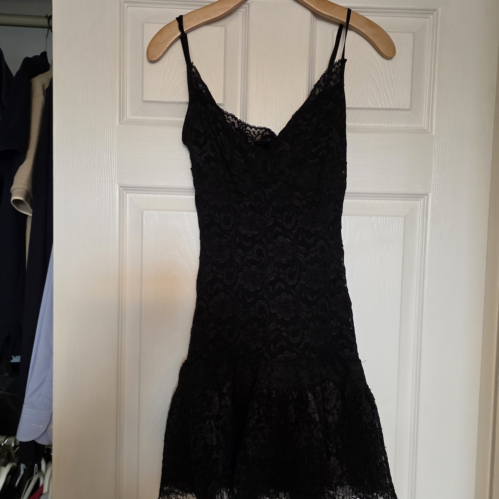 G by Guess Black Lace Mini Dress